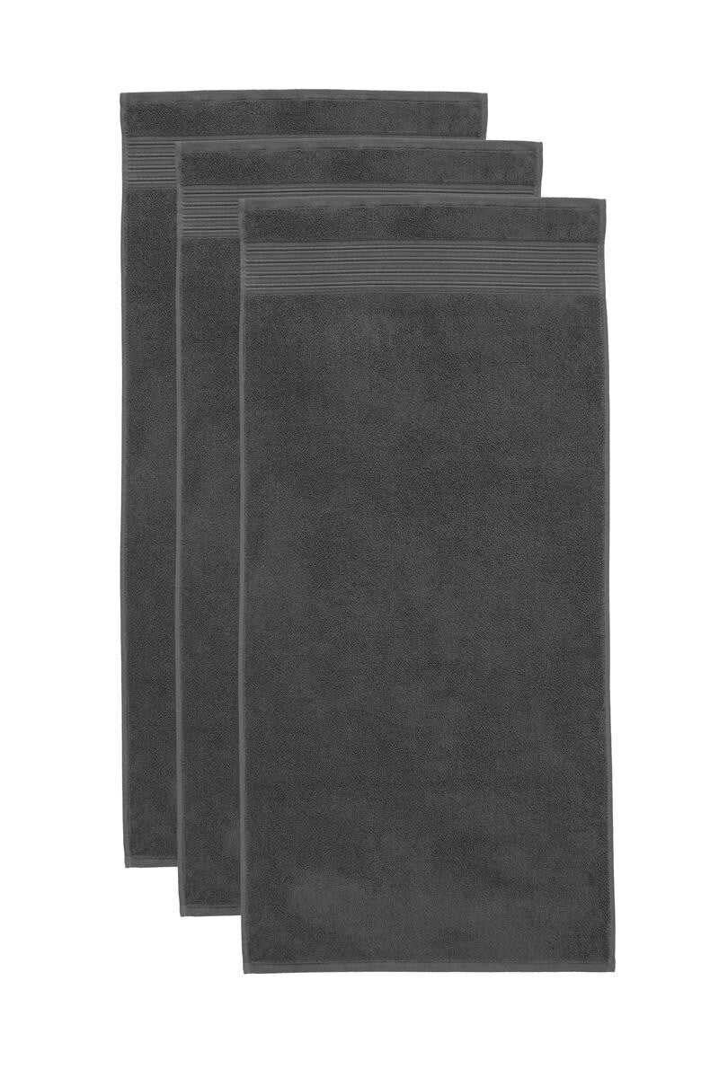 BeddingHouse Handdoek Sheer set Anthracite