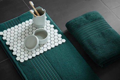 BeddingHouse Handdoek Sheer set Dark Green