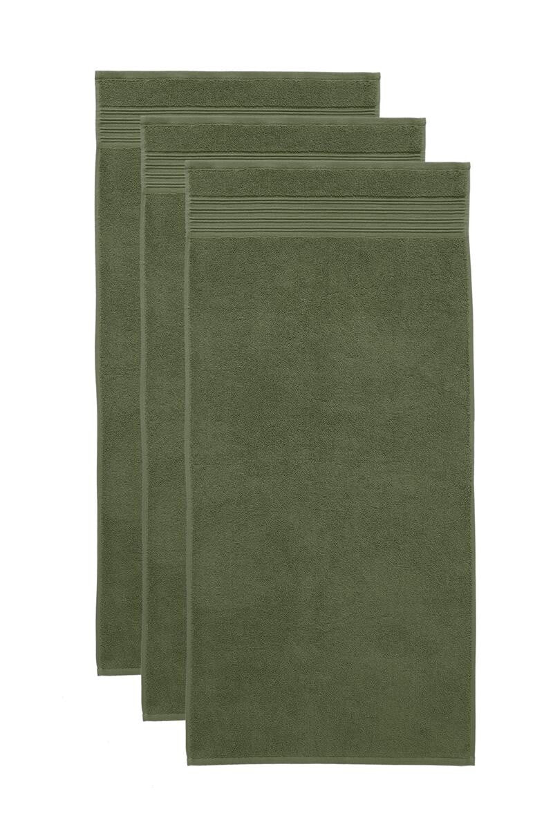 BeddingHouse Handdoek Sheer set Olive Green