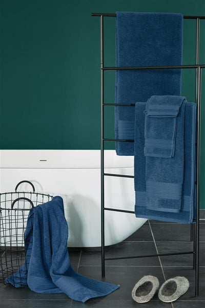 BeddingHouse Douchehanddoek Sheer set Dark Blue