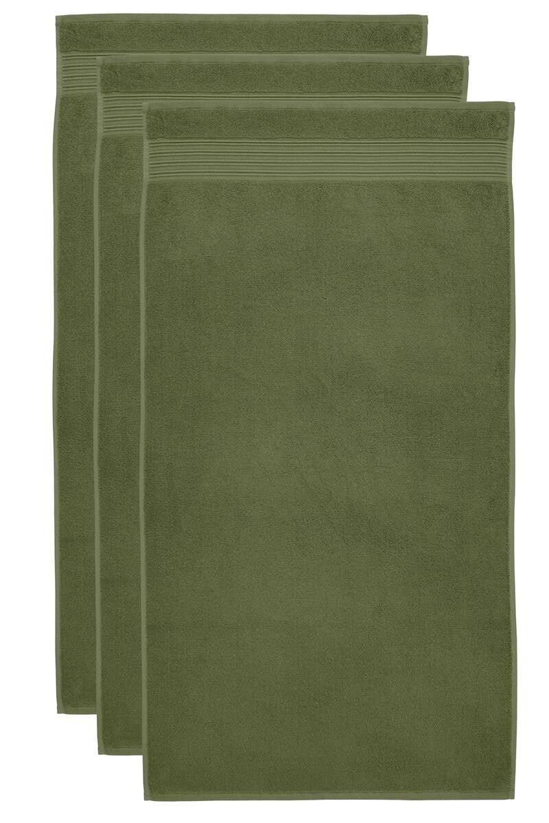 BeddingHouse Douchehanddoek Sheer set Olive Green