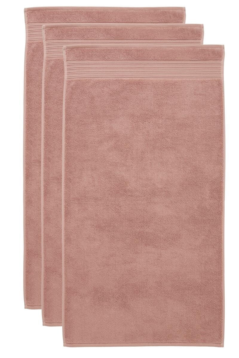 BeddingHouse Douchehanddoek Sheer set Stone Red