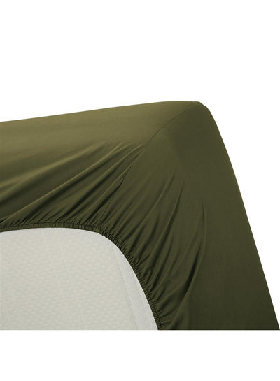 Ambiante Hoeslaken Cotton Uni OliveGreen Olive Green
