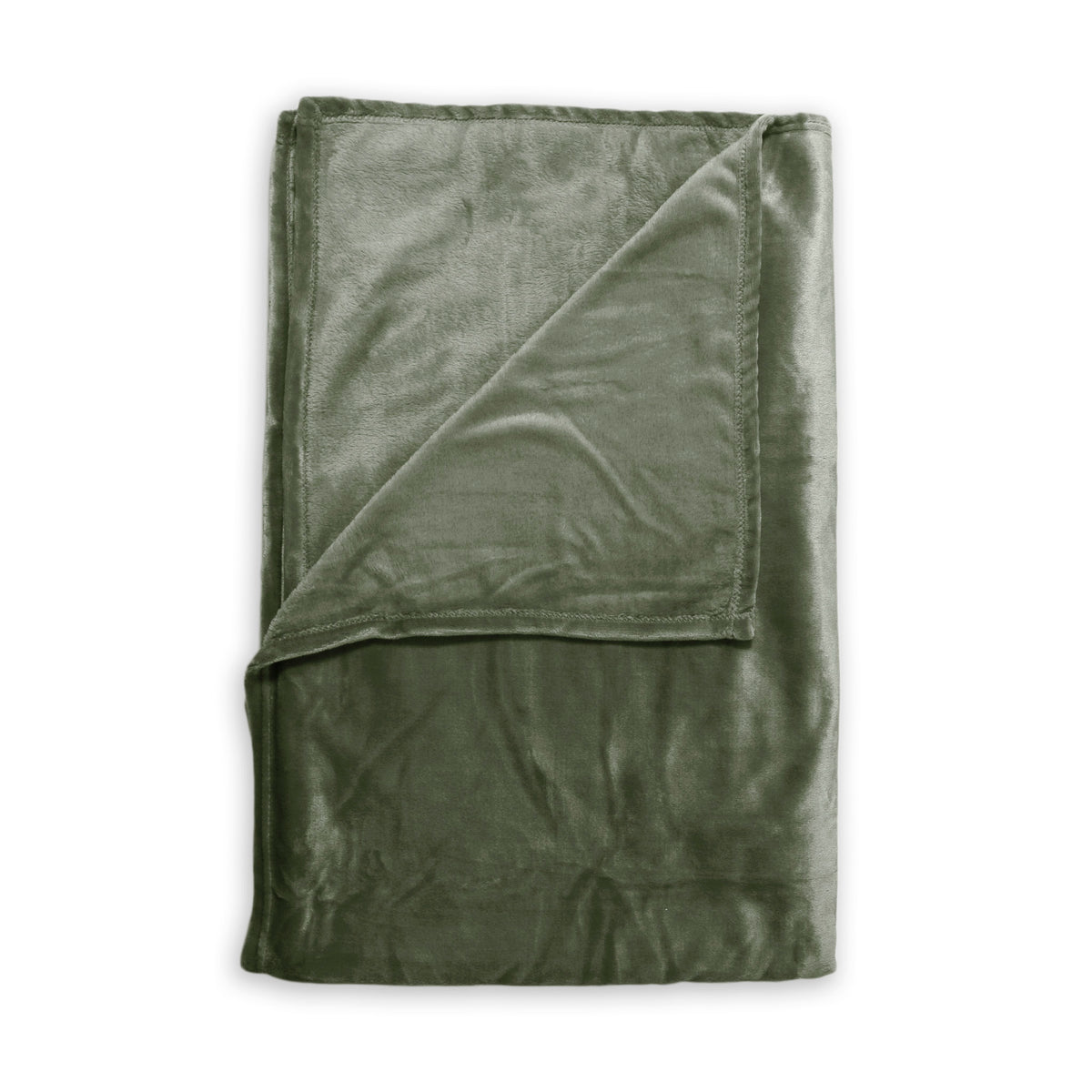 Zohome Plaid Cara Olive-Green 140x200 cm