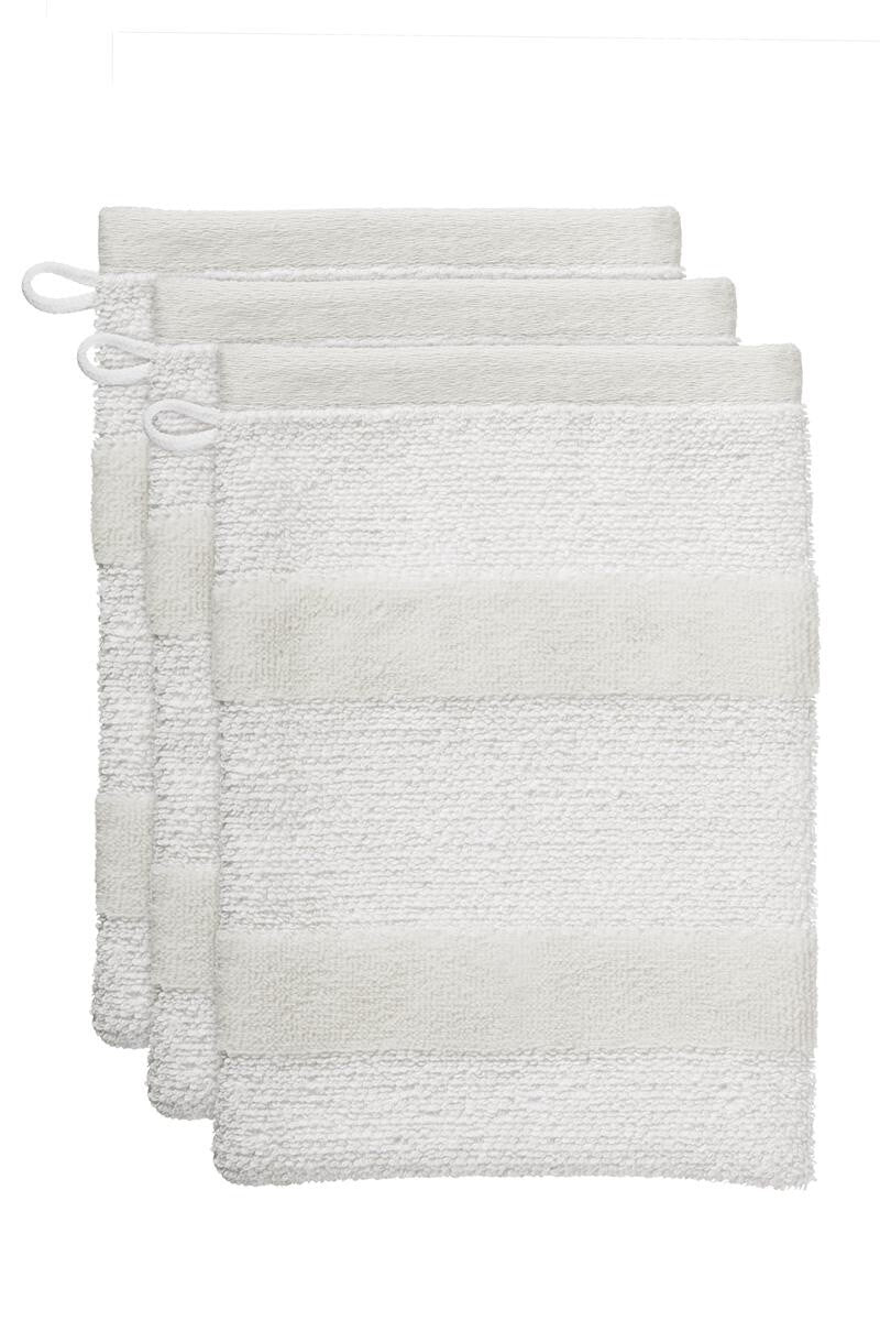 BeddingHouse Washandje Sheer stripe set Sand