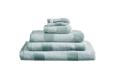 BeddingHouse Washandje Sheer stripe set Green