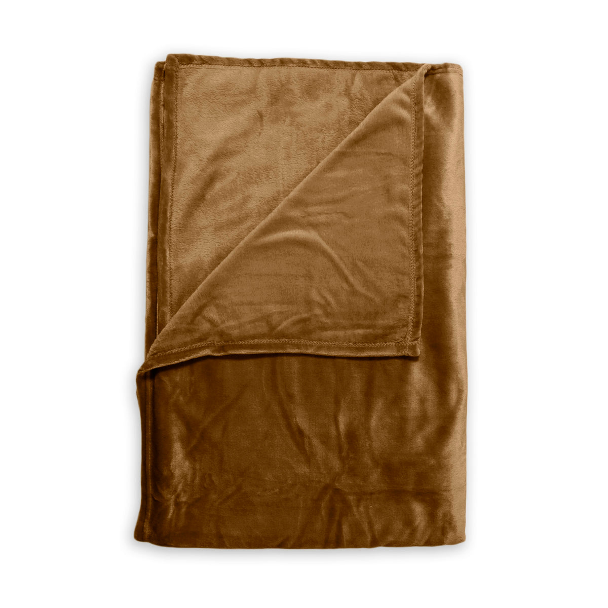 Zohome Plaid Cara Cognac-Brown 140x200 cm
