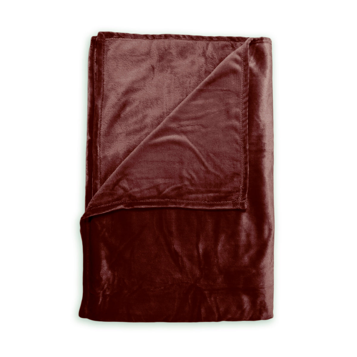 Zohome Plaid Cara Mahogany-Red 140x200 cm