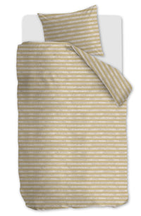 Ariadne at Home Dekbedovertrek Knit Stripes Naturel 140x200/220 cm