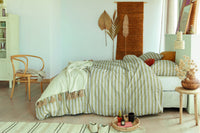 Ariadne at Home Dekbedovertrek Knit Stripes Naturel 140x200/220 cm