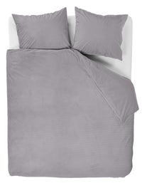 At Home Dekbedovertrek by BeddingHouse Cosy Corduroy Lichtgrijs Light Grey
