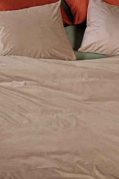 At Home Dekbedovertrek by BeddingHouse Cosy Corduroy Naturel