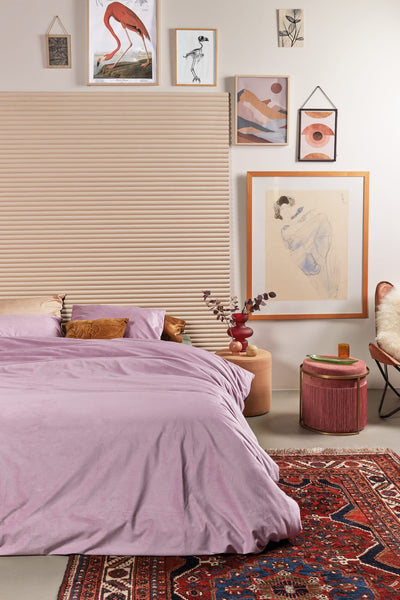 At Home Dekbedovertrek by BeddingHouse Cosy Corduroy Lilac