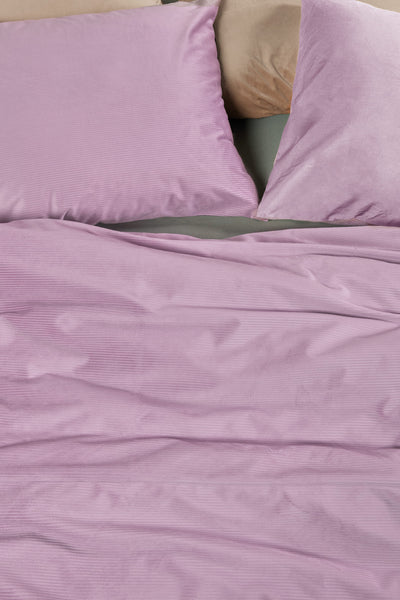 At Home Dekbedovertrek by BeddingHouse Cosy Corduroy Lilac