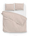 Zo!Home Dekbedovertrek Lino Sandy-Beige