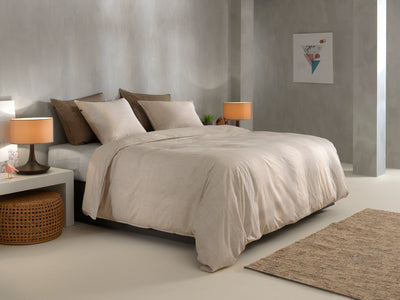 Zohome Dekbedovertrek Lino Sandy-Beige