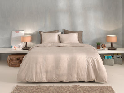 Zohome Dekbedovertrek Lino Sandy-Beige