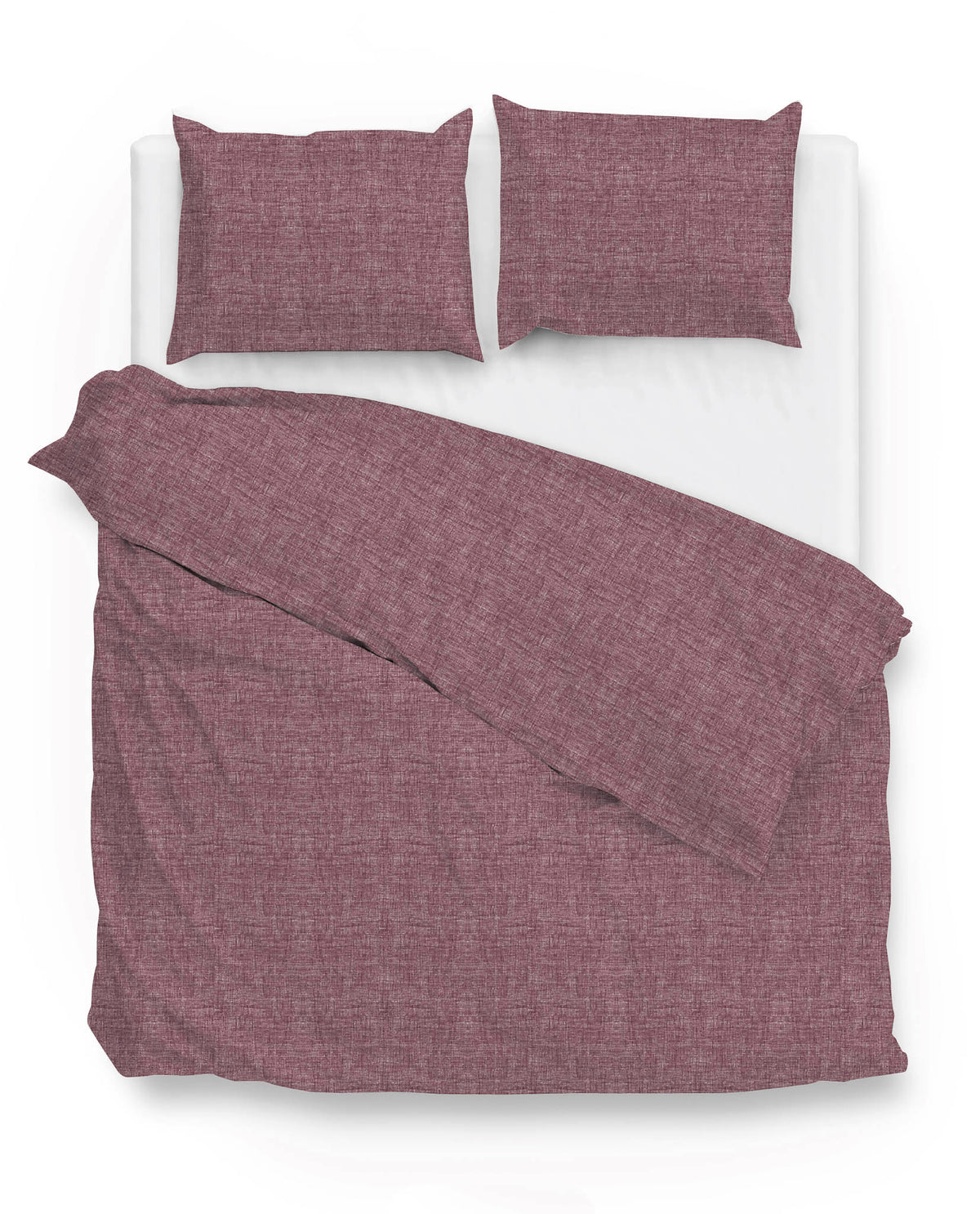Zohome Dekbedovertrek Lino Wine-Red