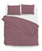Zo!Home Dekbedovertrek Lino Wine-Red