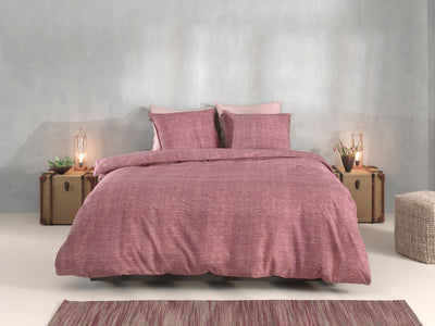 Zohome Dekbedovertrek Lino Wine-Red