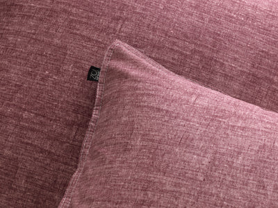 Zohome Dekbedovertrek Lino Wine-Red