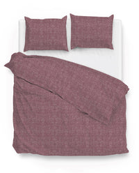 Zohome Dekbedovertrek Lino Wine-Red