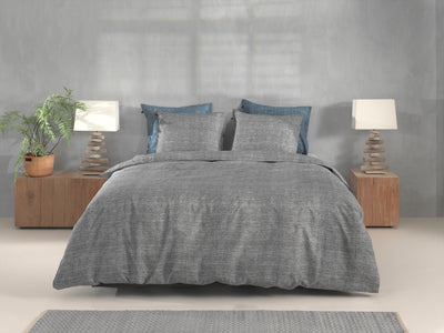 Zohome Dekbedovertrek Lino Dark-Grey