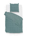 Zo!Home Dekbedovertrek Lino Emerald-Green