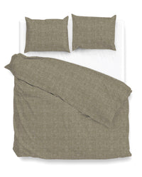 Zohome Dekbedovertrek Lino Palm-Taupe
