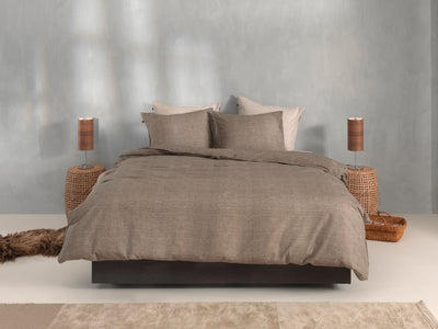 Zohome Dekbedovertrek Lino Palm-Taupe