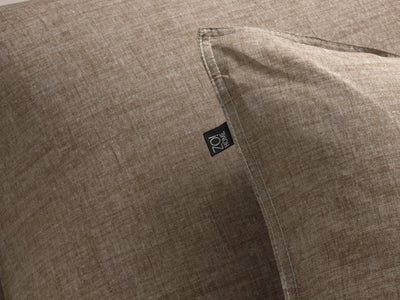 Zohome Dekbedovertrek Lino Palm-Taupe