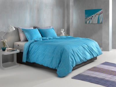 Zohome Dekbedovertrek Lino Topaz-Blue