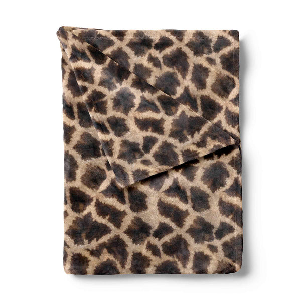 Zohome Plaid Giraffe Brown 140x200 cm