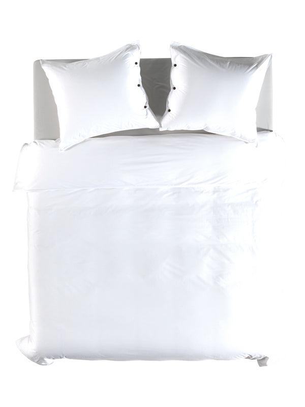 Yellow Dekbedovertrek Percale Optic-White