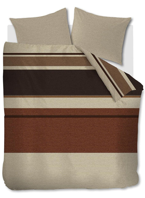 BeddingHouse Dekbedovertrek Raya Terra Stone Red
