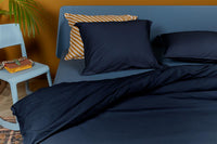 Beddinghouse Care Dekbedovertrek Organic Basic Navy Navy Blue