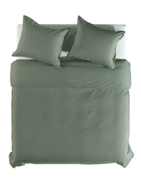 Yellow Dekbedovertrek Percale Army-Green
