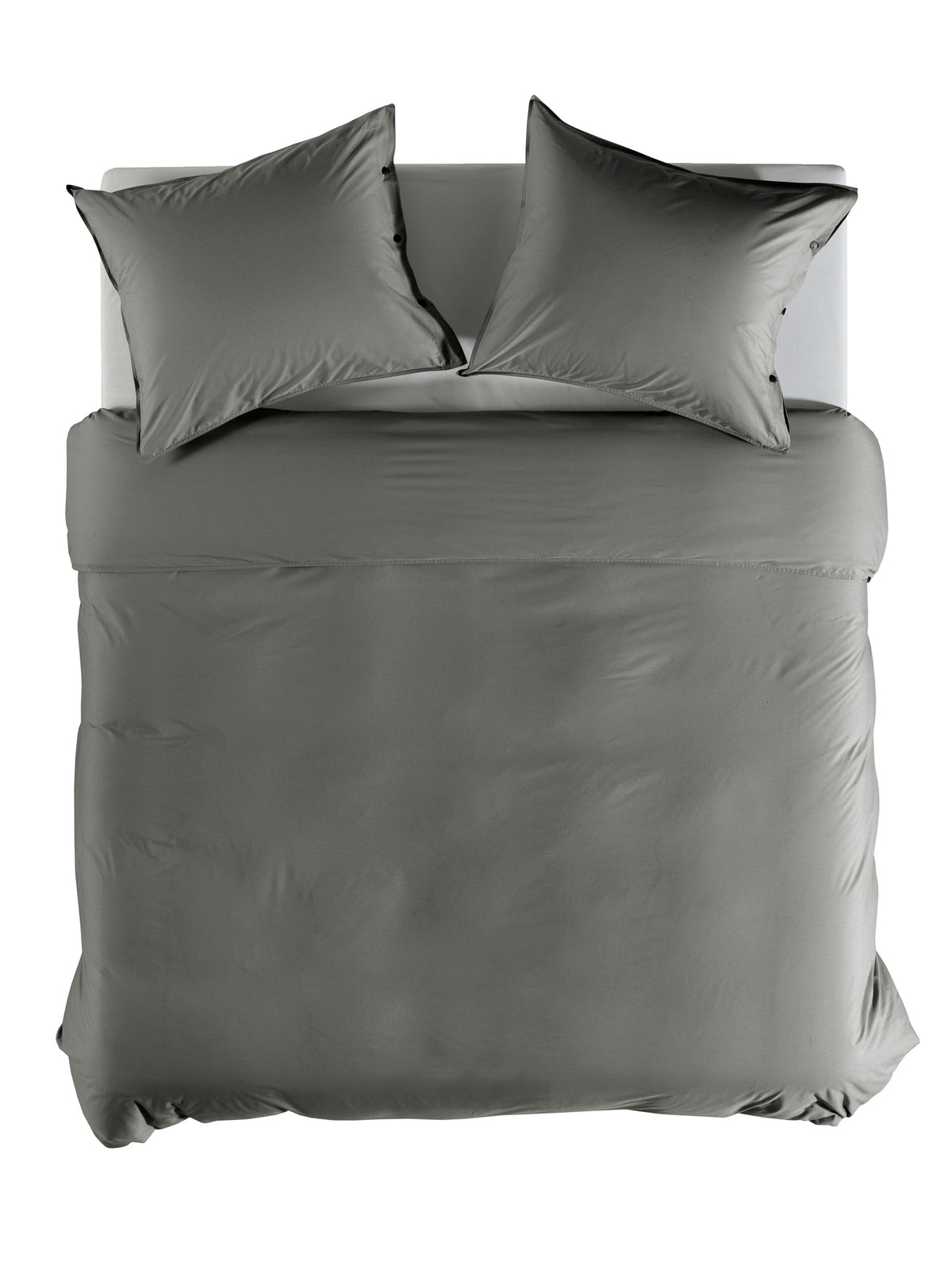 Yellow Dekbedovertrek Percale Steel-Grey