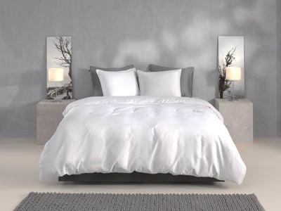 Zohome Dekbedovertrek Satinado White