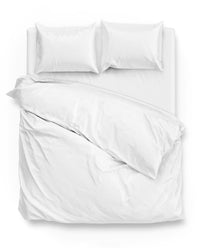 Zohome Dekbedovertrek Satinado White