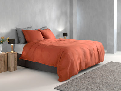 Zohome Dekbedovertrek Satinado Copper-Orange