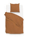 Zo!Home Dekbedovertrek Satinado Cognac-Brown