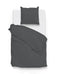 Zo!Home Dekbedovertrek Satinado Classic-Anthracite