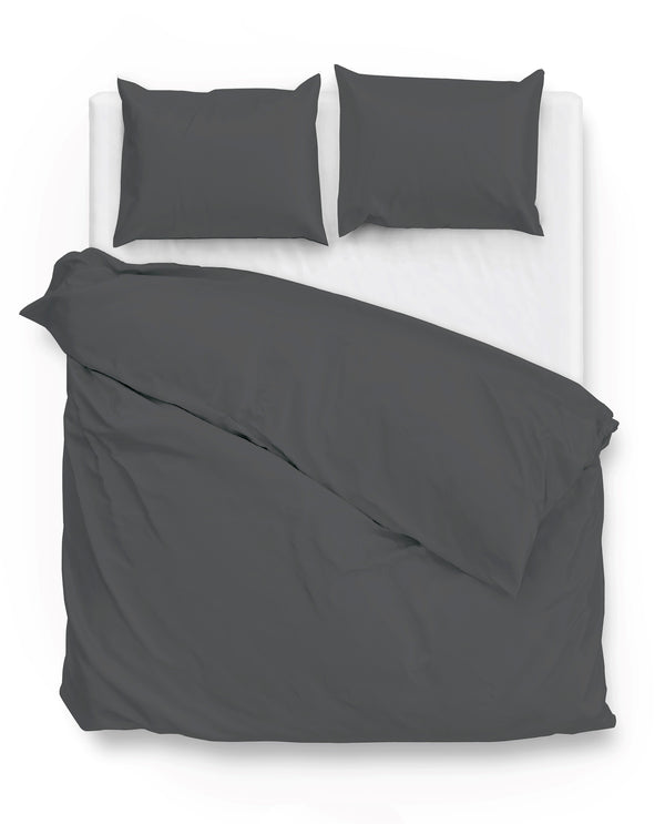 Zohome Dekbedovertrek Satinado Classic-Anthracite