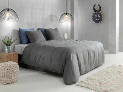 Zohome Dekbedovertrek Satinado Classic-Anthracite