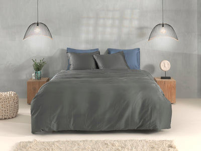 Zohome Dekbedovertrek Satinado Classic-Anthracite