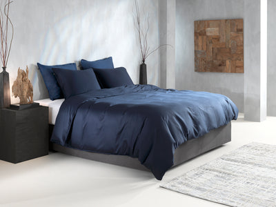 Zohome Dekbedovertrek Satinado Navy-Blue
