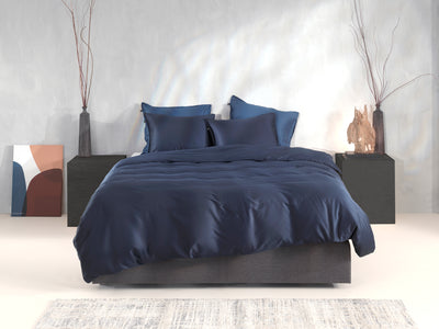 Zohome Dekbedovertrek Satinado Navy-Blue