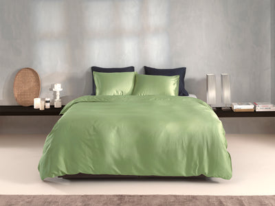 Zohome Dekbedovertrek Satinado Sage-Green