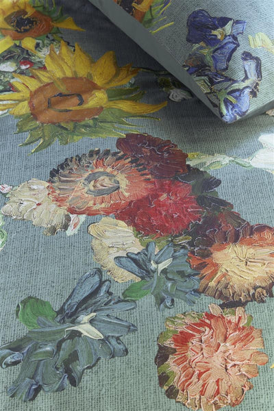 Van Gogh Museum Dekbedovertrek Partout des Fleurs Green